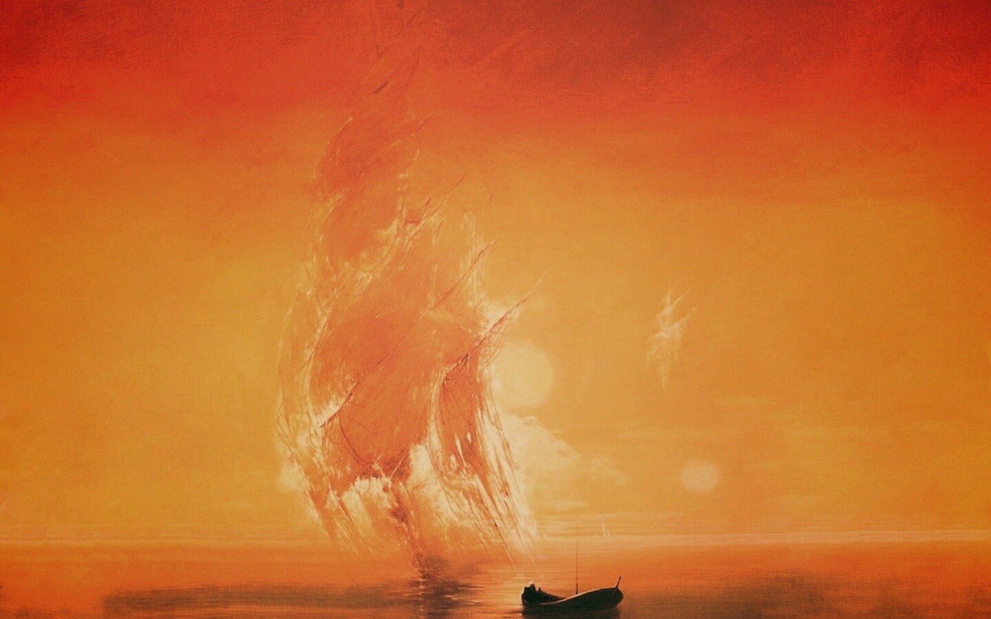 Призрачный парусник обои