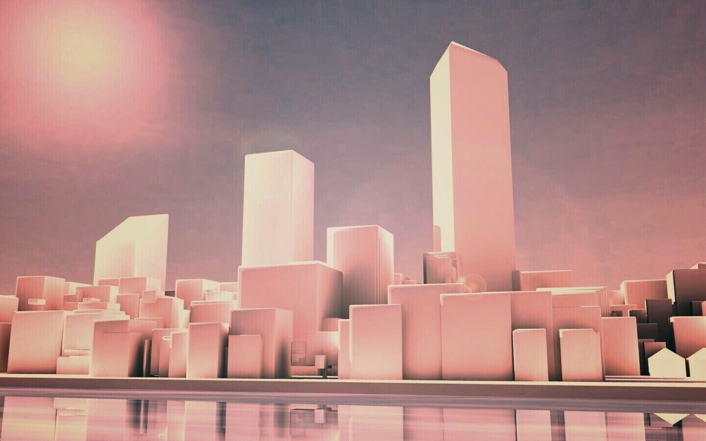 Картонный город обои