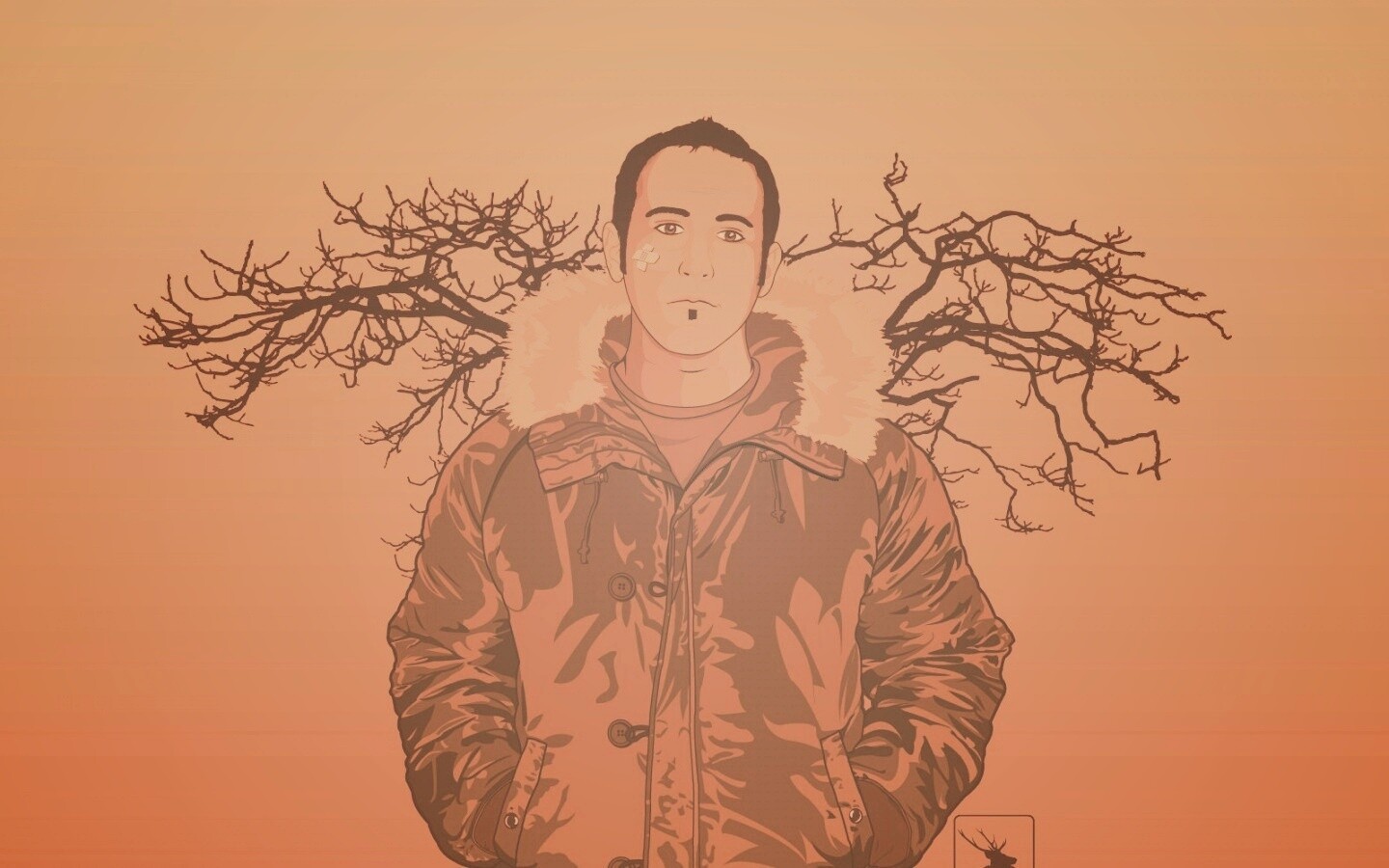 Парень-олень обои