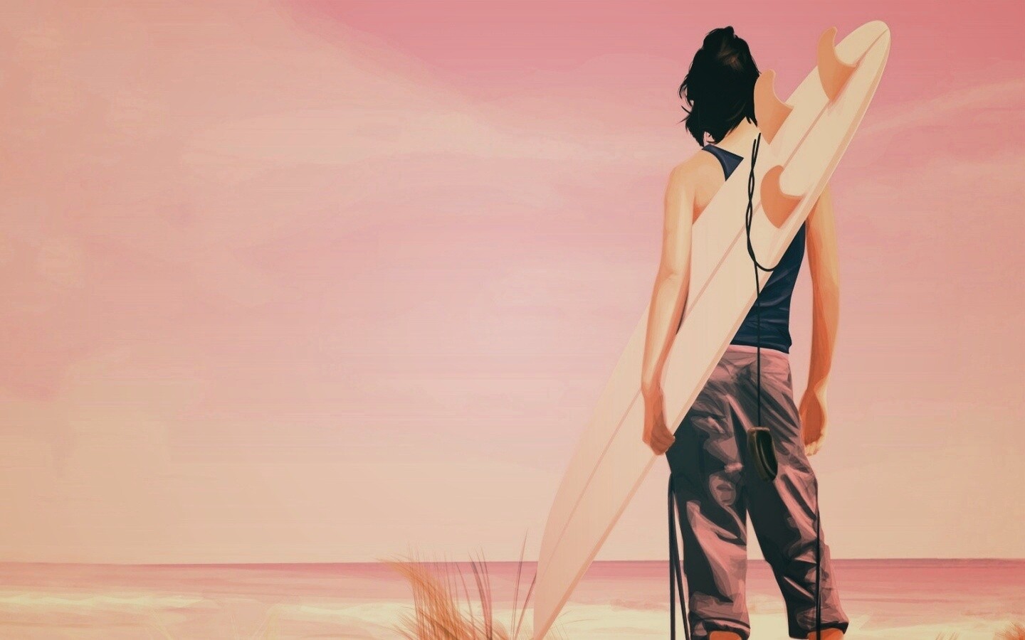 В ожидании волны обои