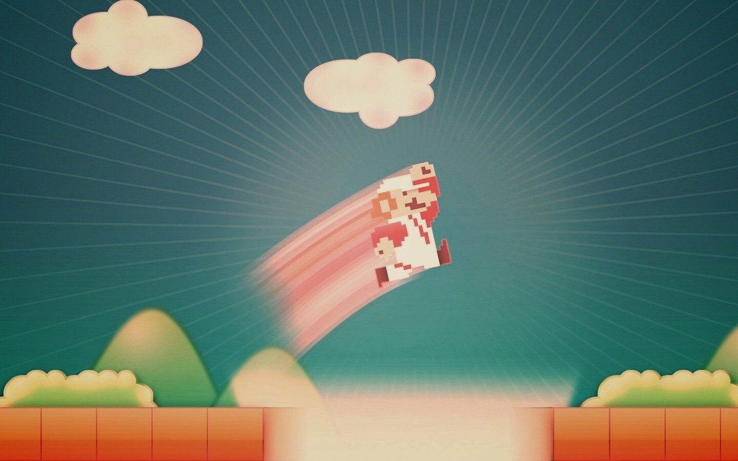 Прыжок Марио обои