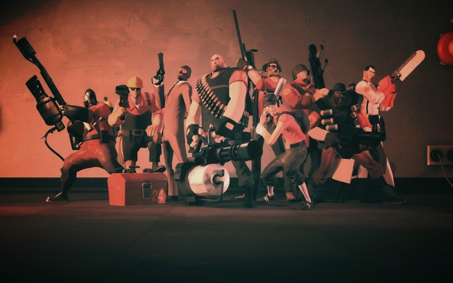 Герои игры Team Fortress 2 обои