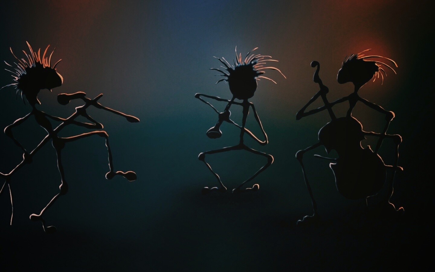 Фигурки музыкантов обои