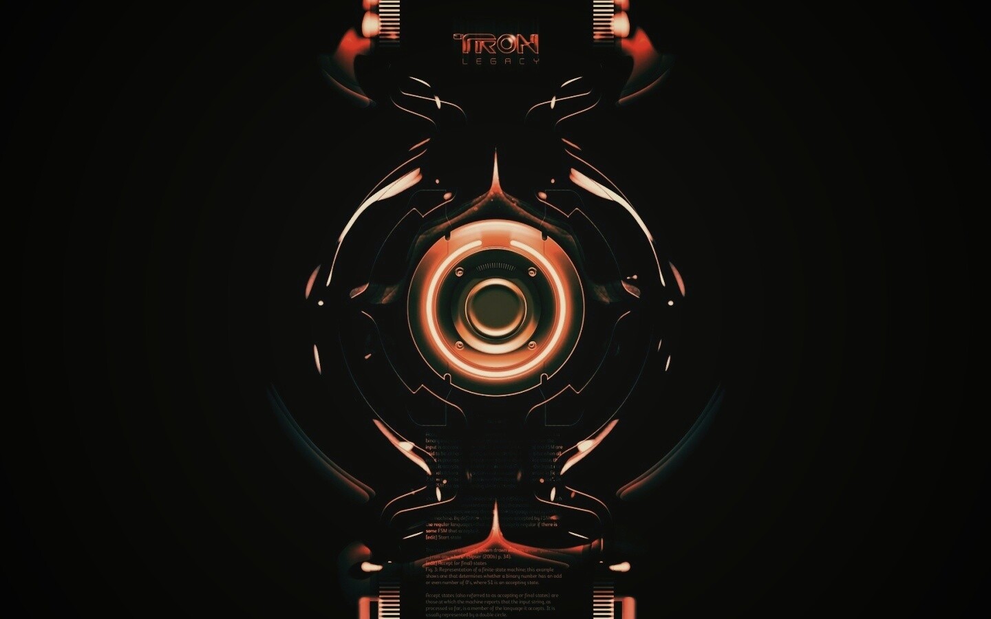 Tron Data Amber обои