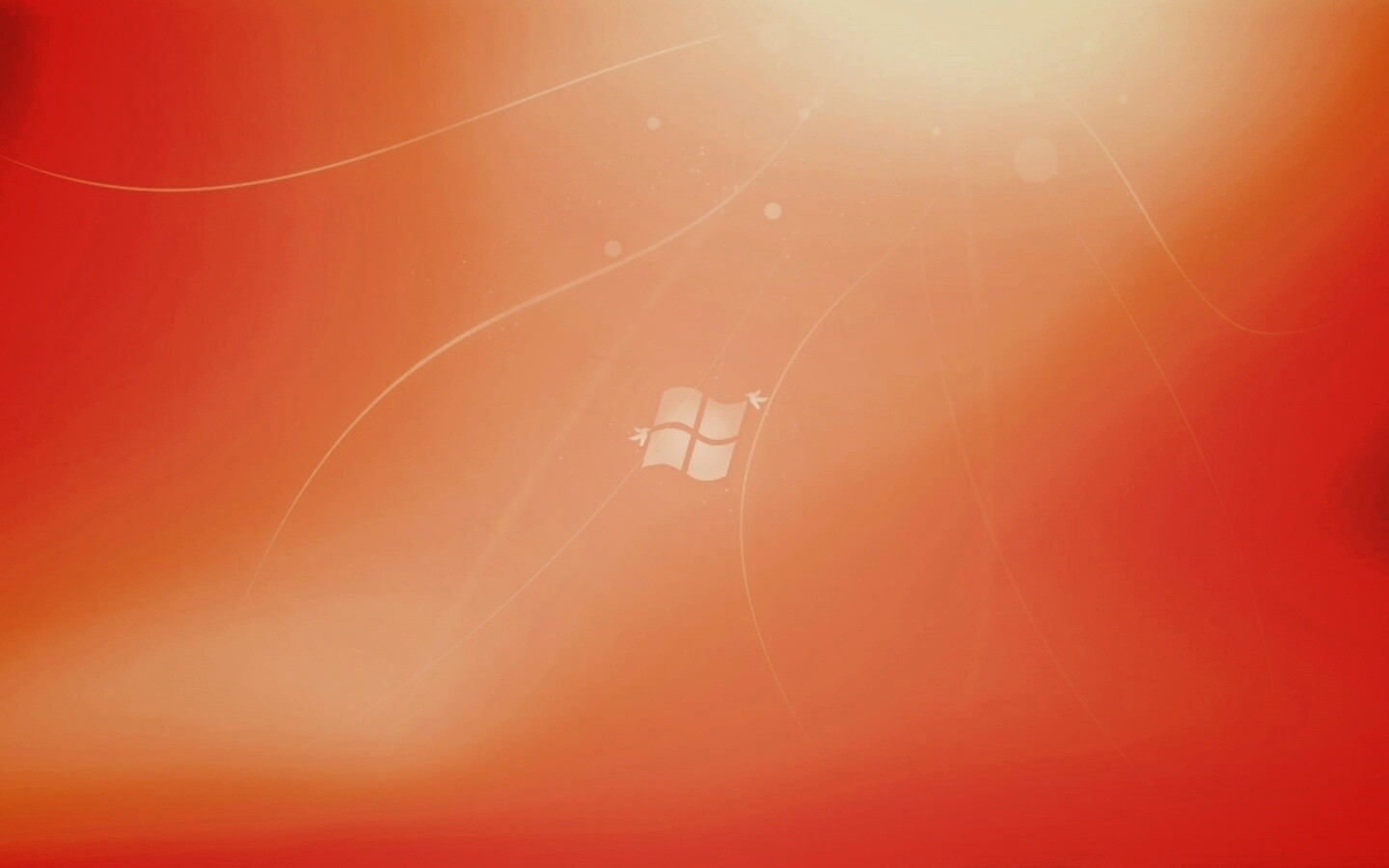 Оранжевый логотип Windows обои