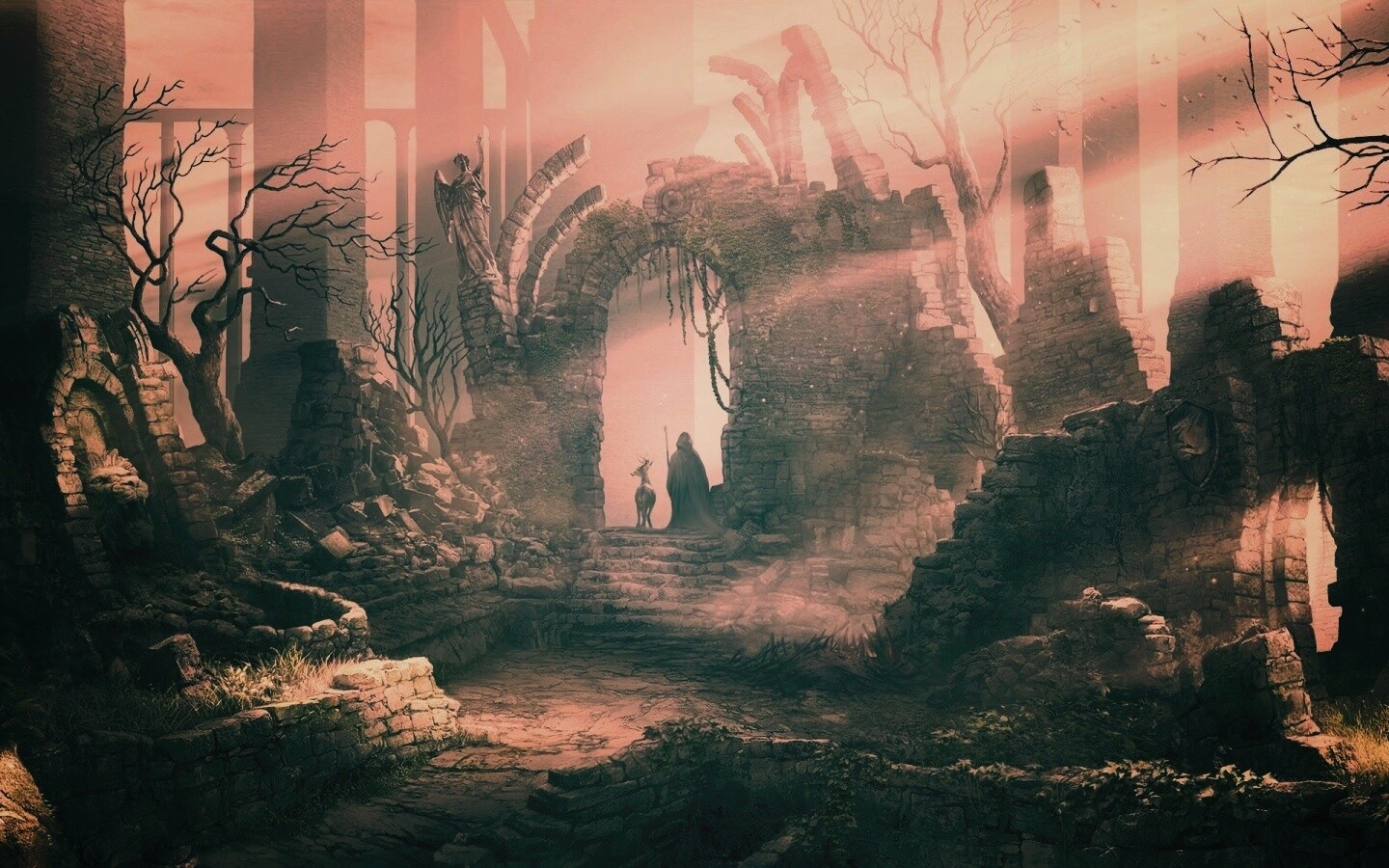 Маг в руинах обои