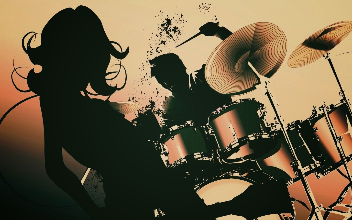 Барабанщик зажигает обои