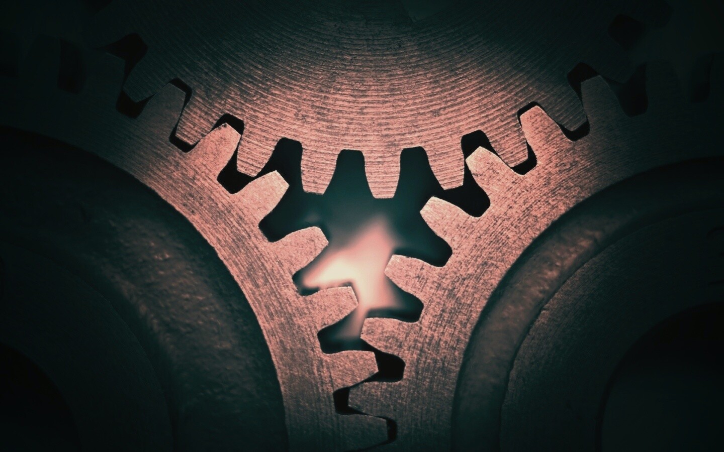 Три сцепленных шестерни обои