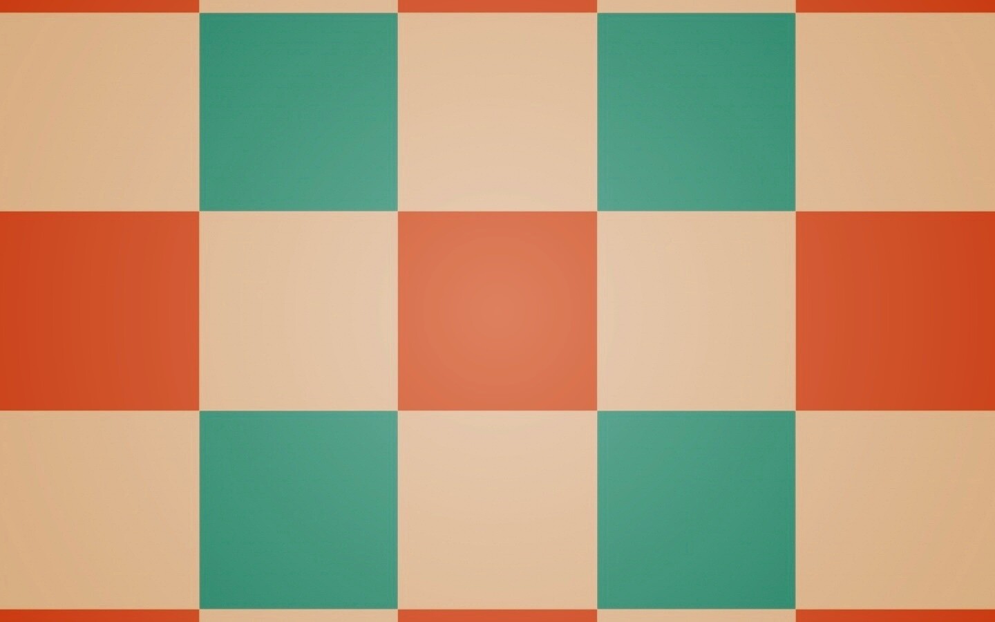 Оранжевые голубые и белые клетки обои