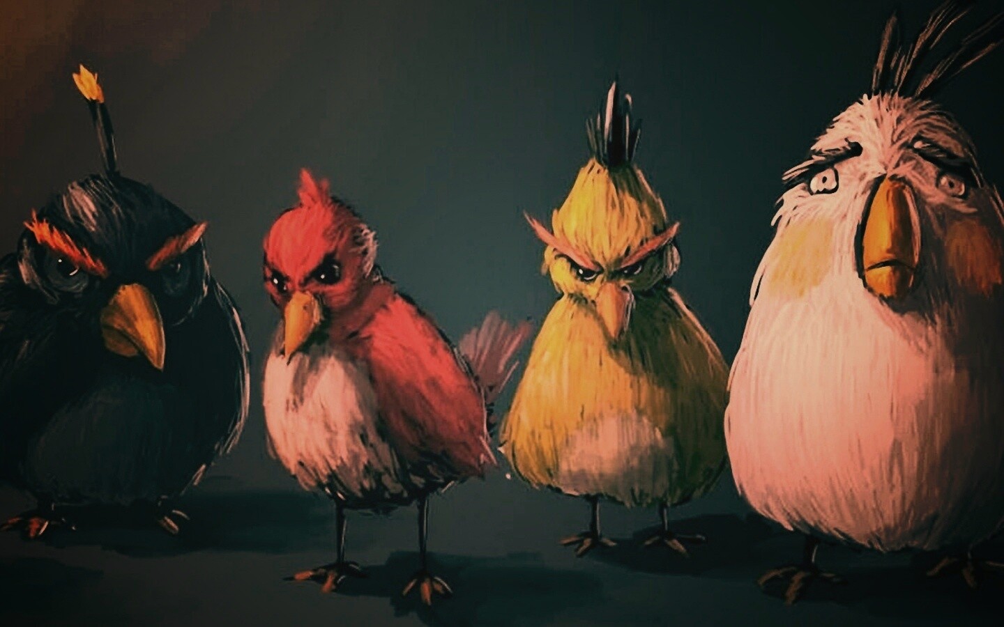 Злые птицы обои