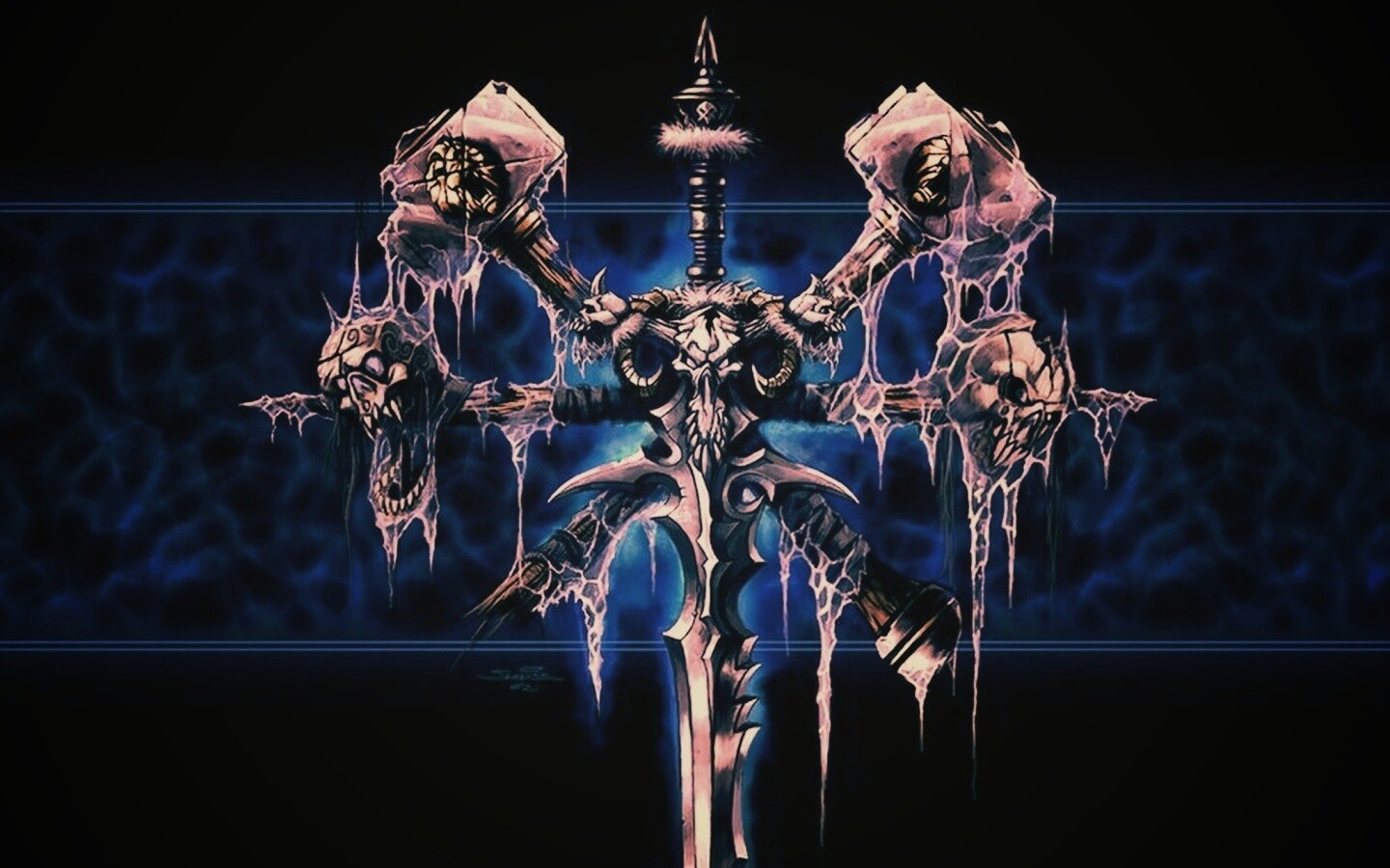 Логотип WarCraft Frothen Throne обои