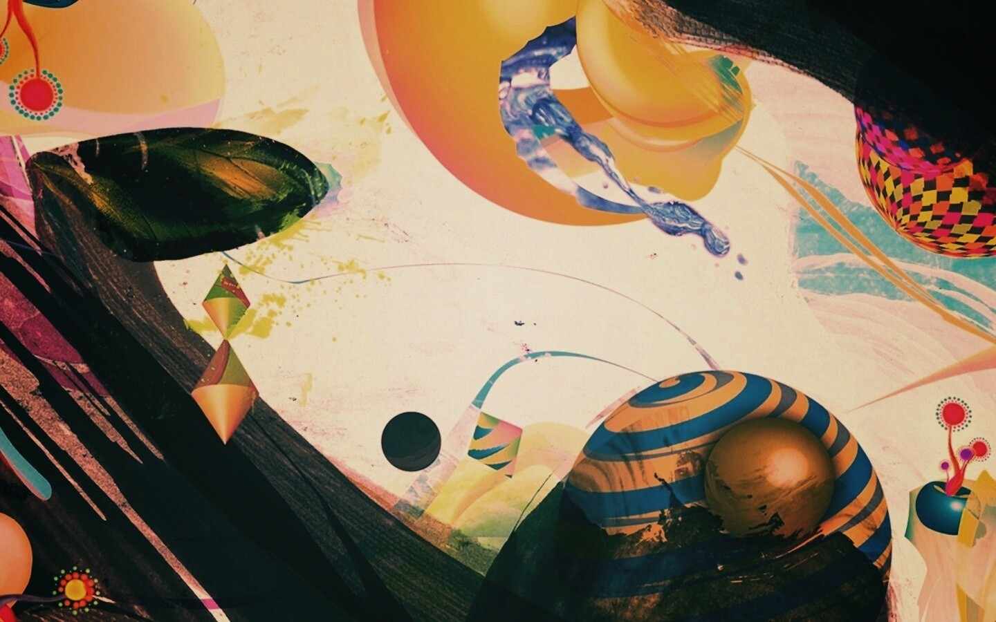 Абстракция из игрушек обои