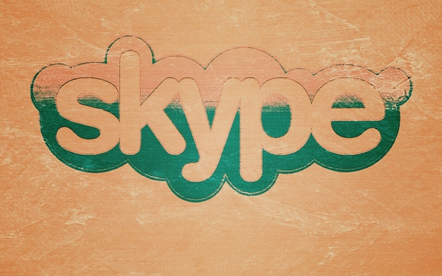 Логотип Скайп на доске обои