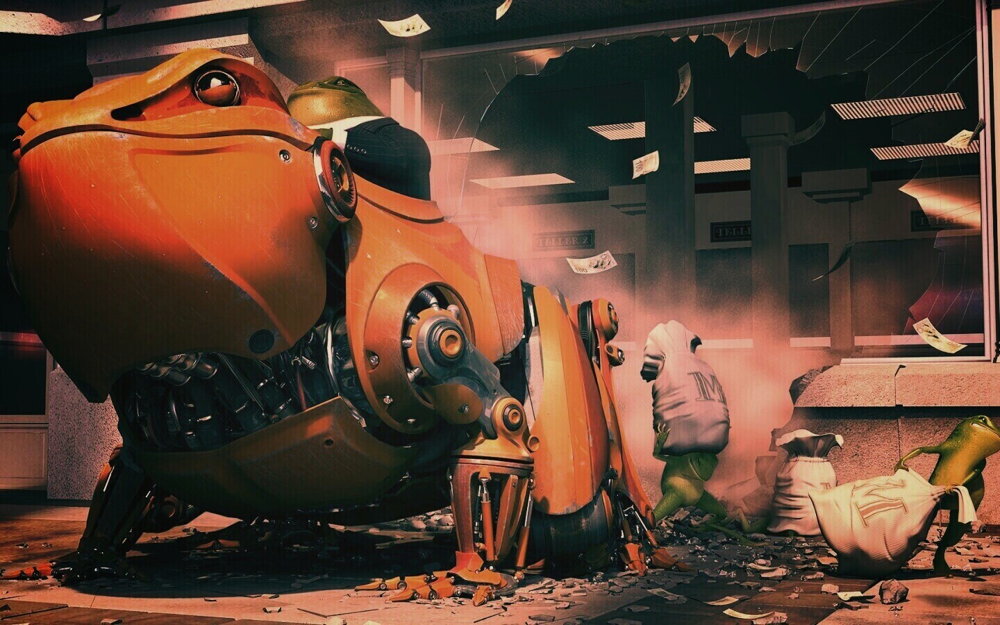 Боевой робот-жаба обои