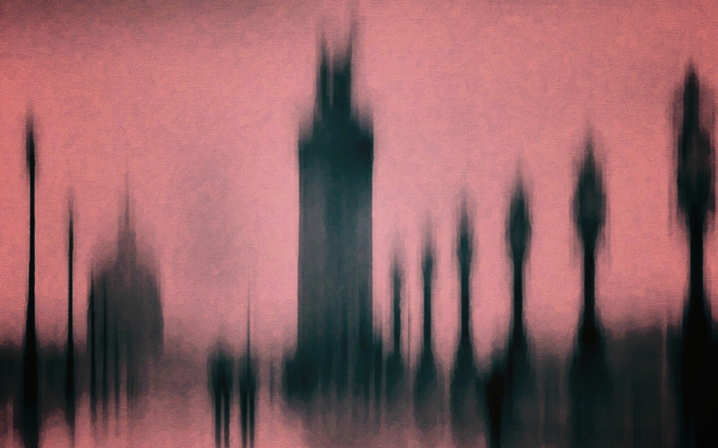 Размытый вид с моста обои