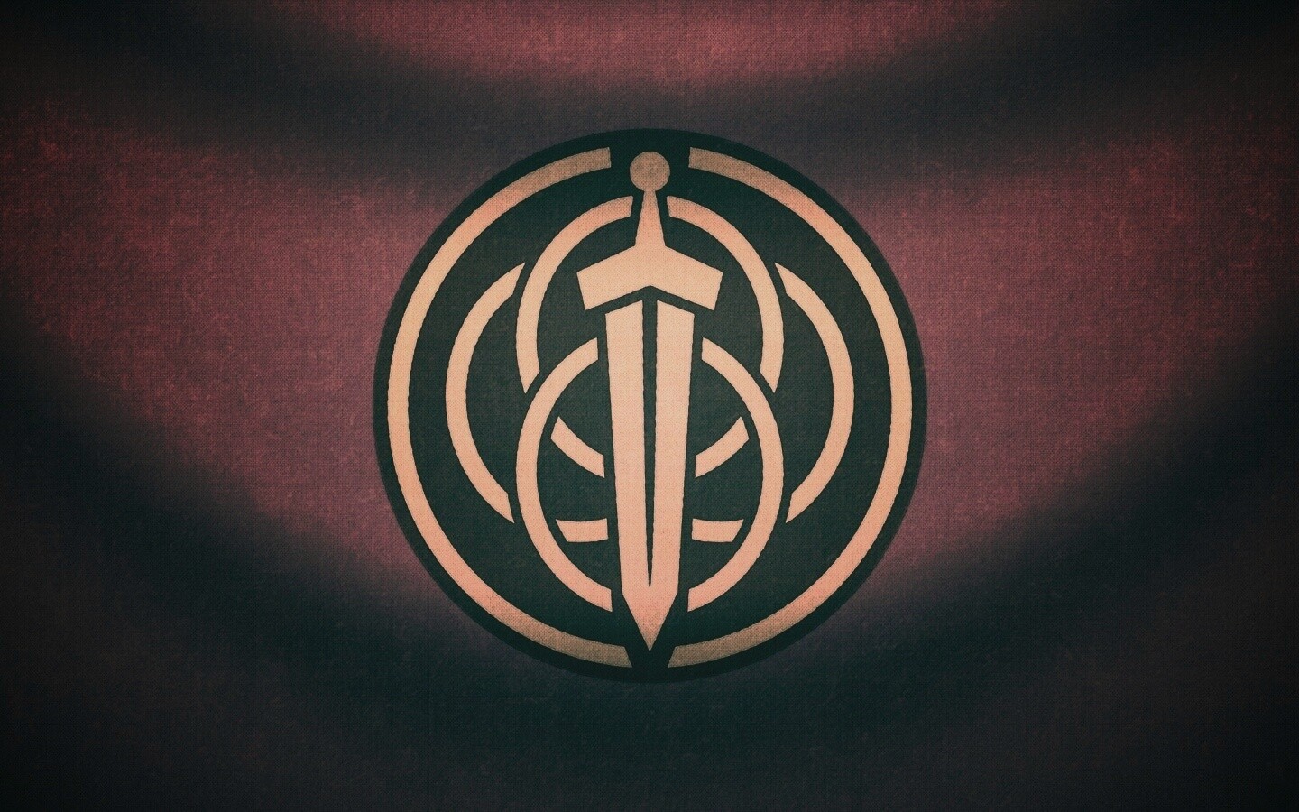 Меч на фоне колец обои