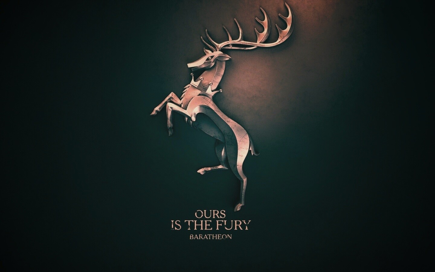Металлический герб Баратеонов обои