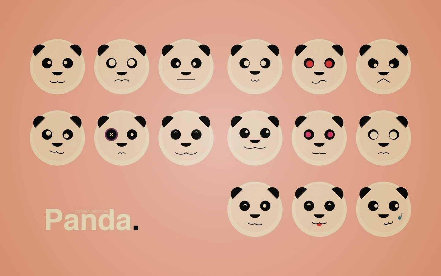 Морды панд обои