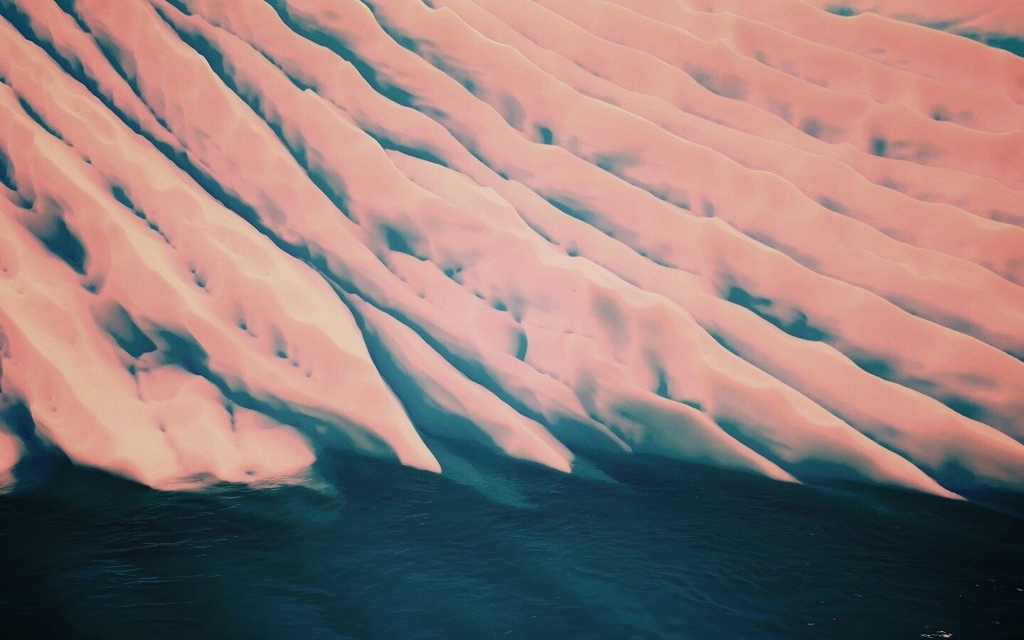 Борозды во льду обои