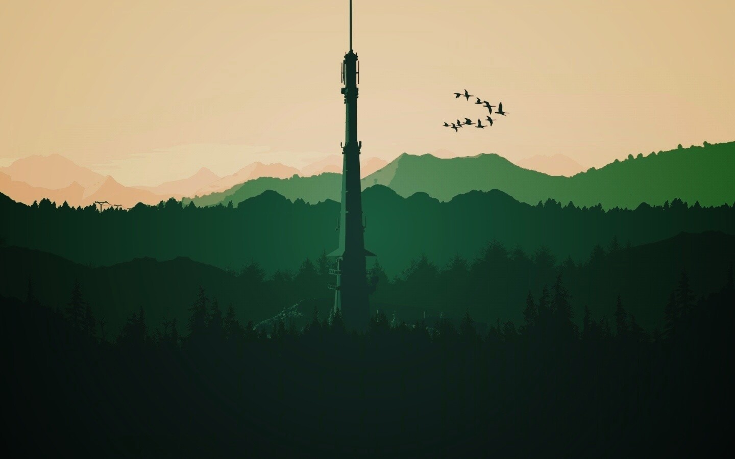 Зеленые горы обои