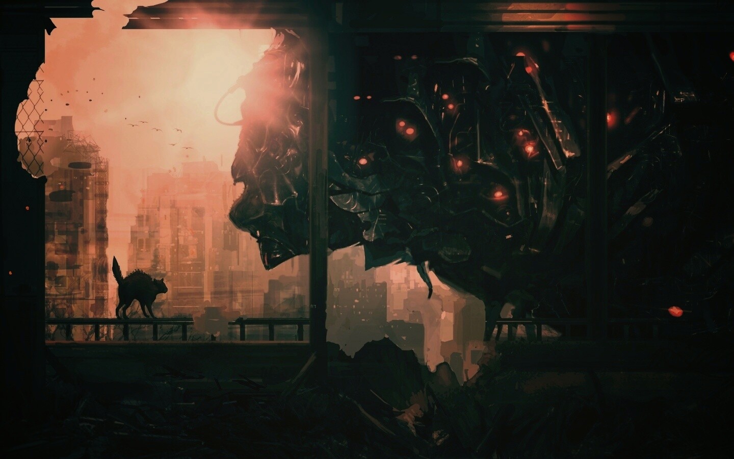 Кошкино удивление обои