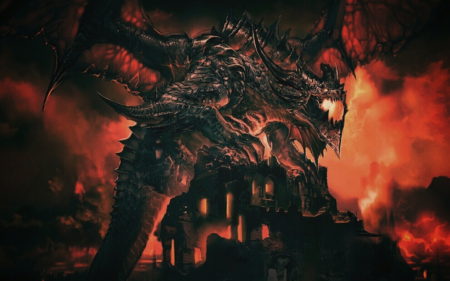 Огромный дракон обои