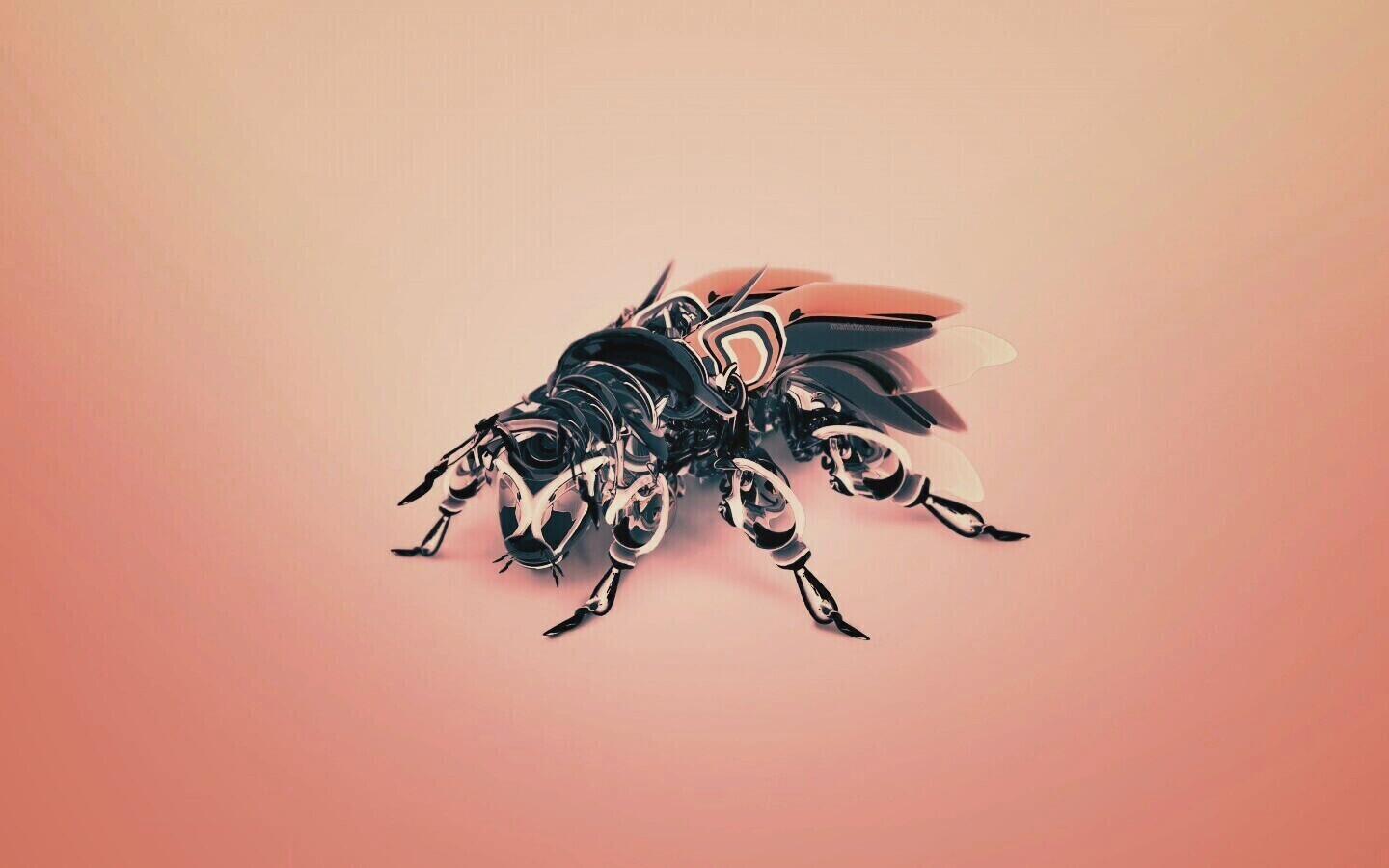 Кибер муха обои