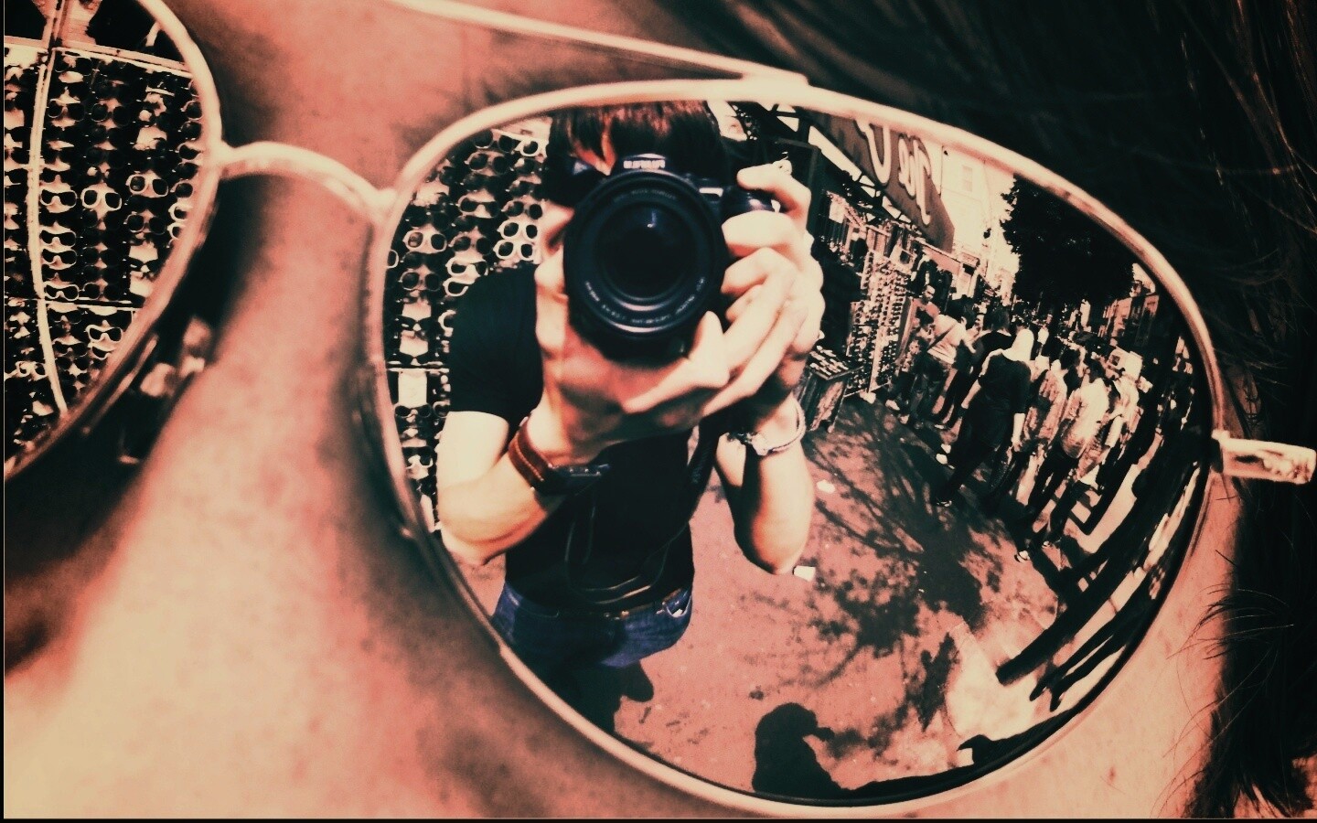 В очках обои