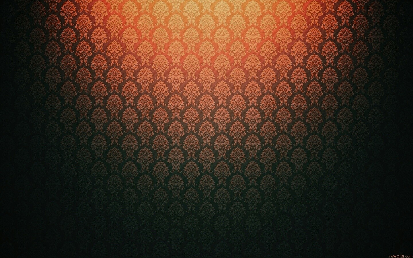 Оранжевые узоры обои