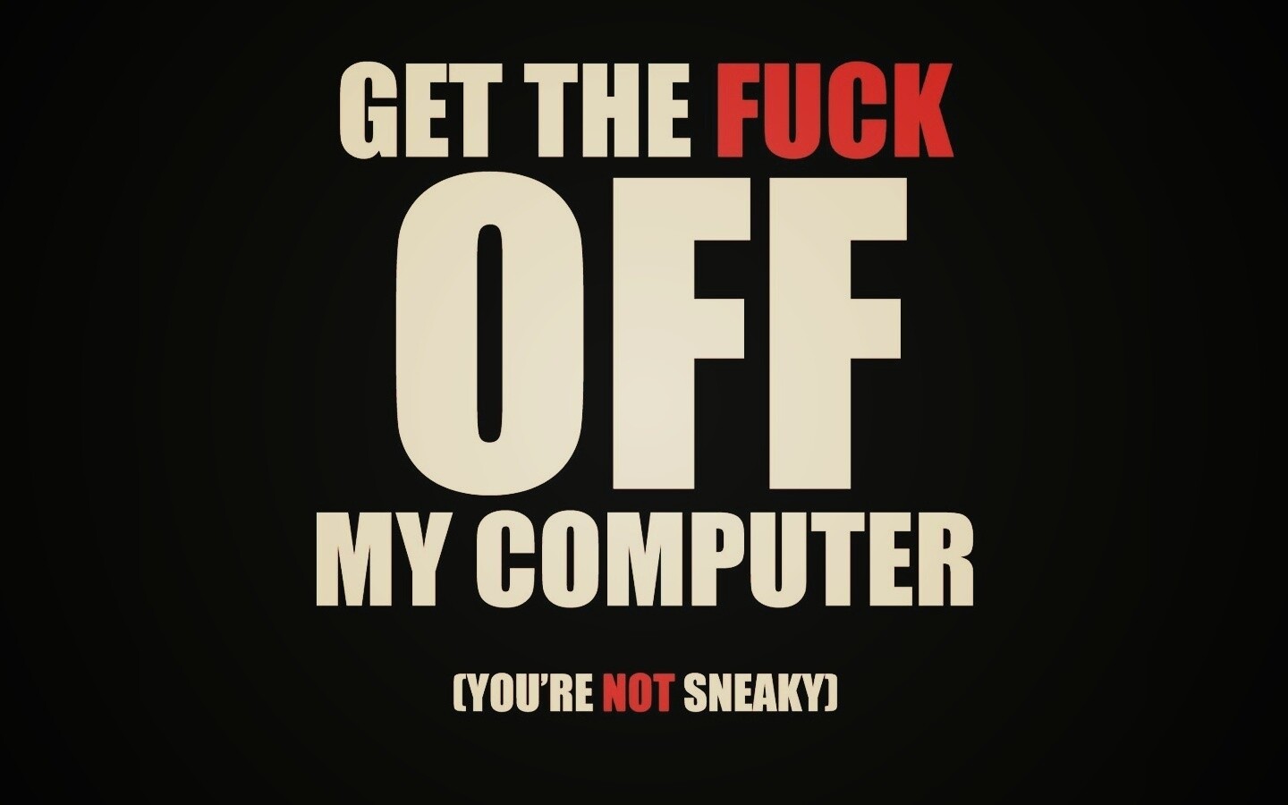 Отвали от моего компа! обои