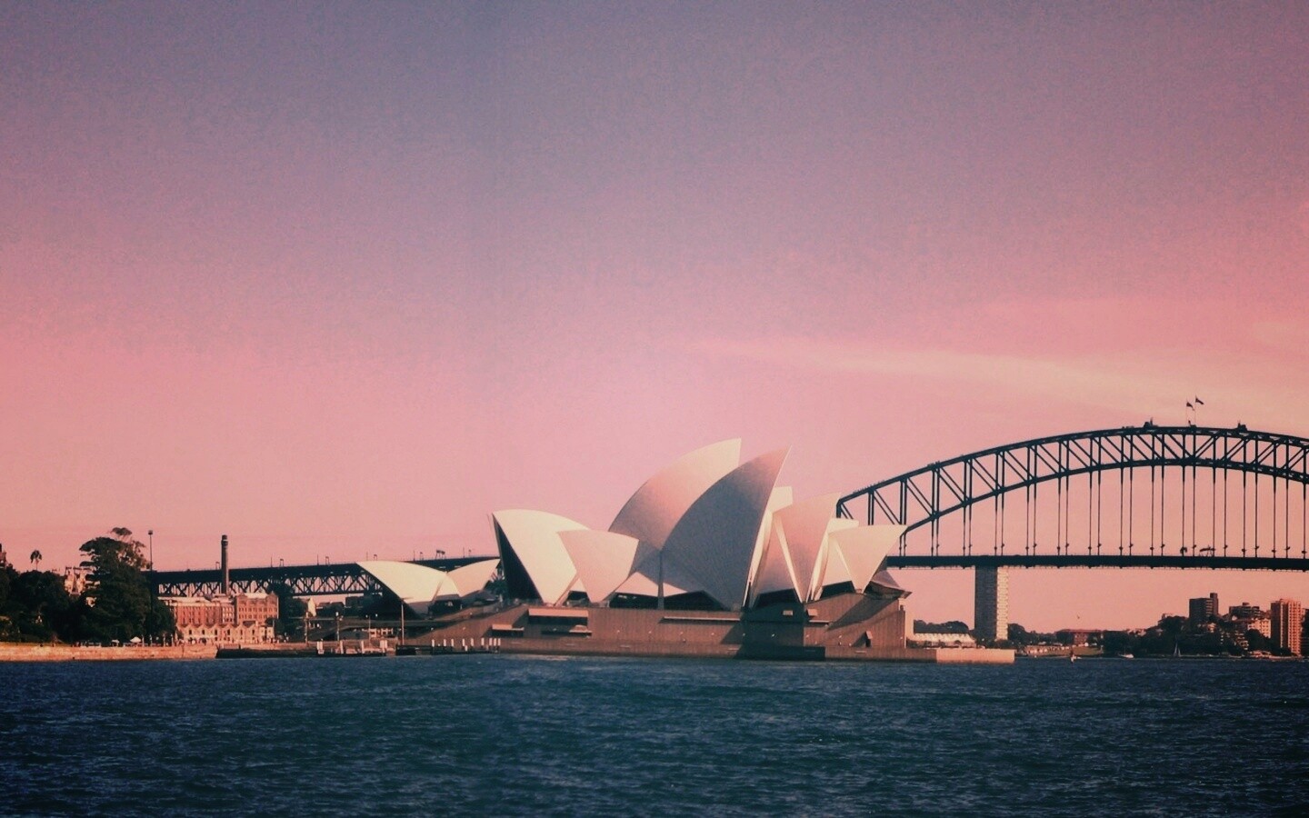 Панорама порта Сиднея обои