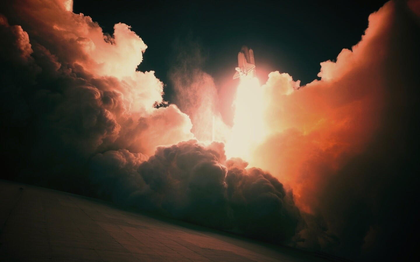 Взлет шатла обои