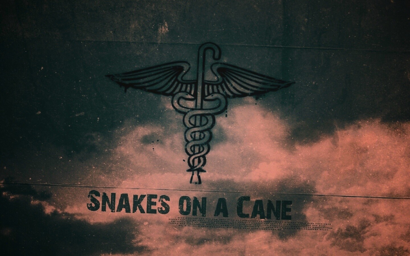 Змеи на трости обои