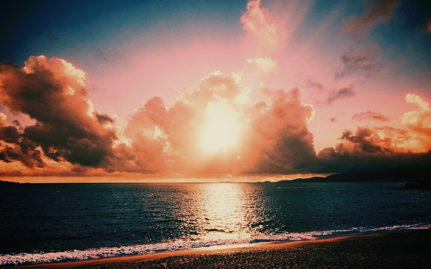 Солнечный пляж обои