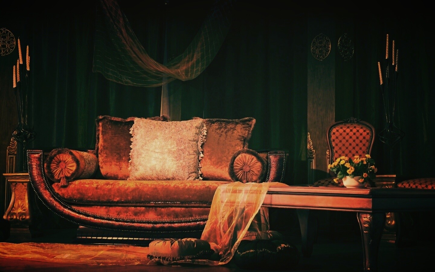 Комната в старом стиле обои