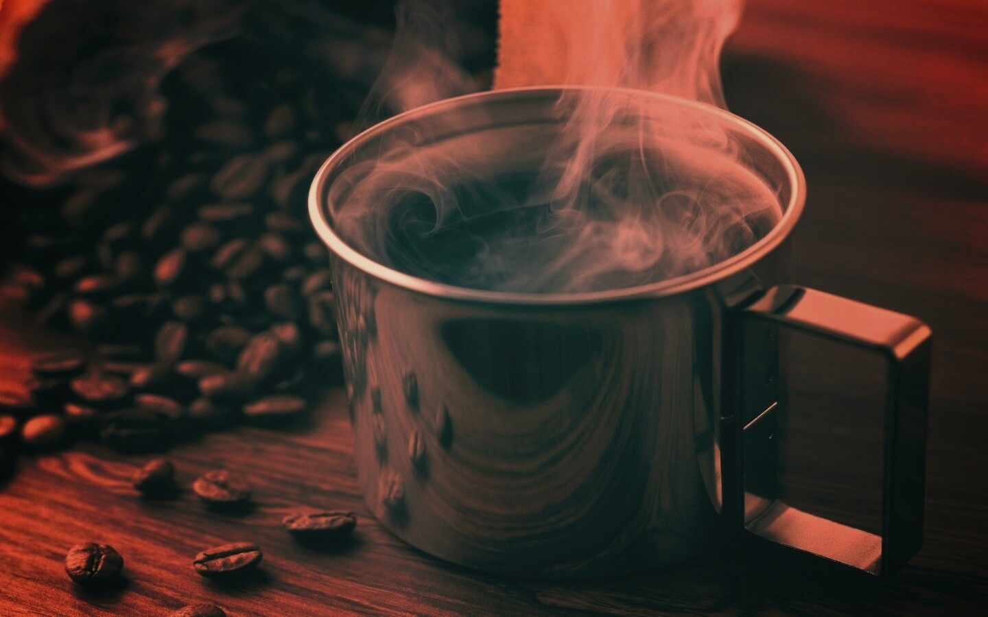 Чашка свежесваренного кофе обои