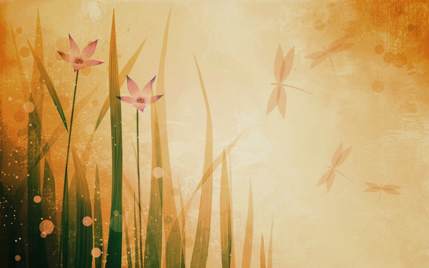 Векторные цветы обои