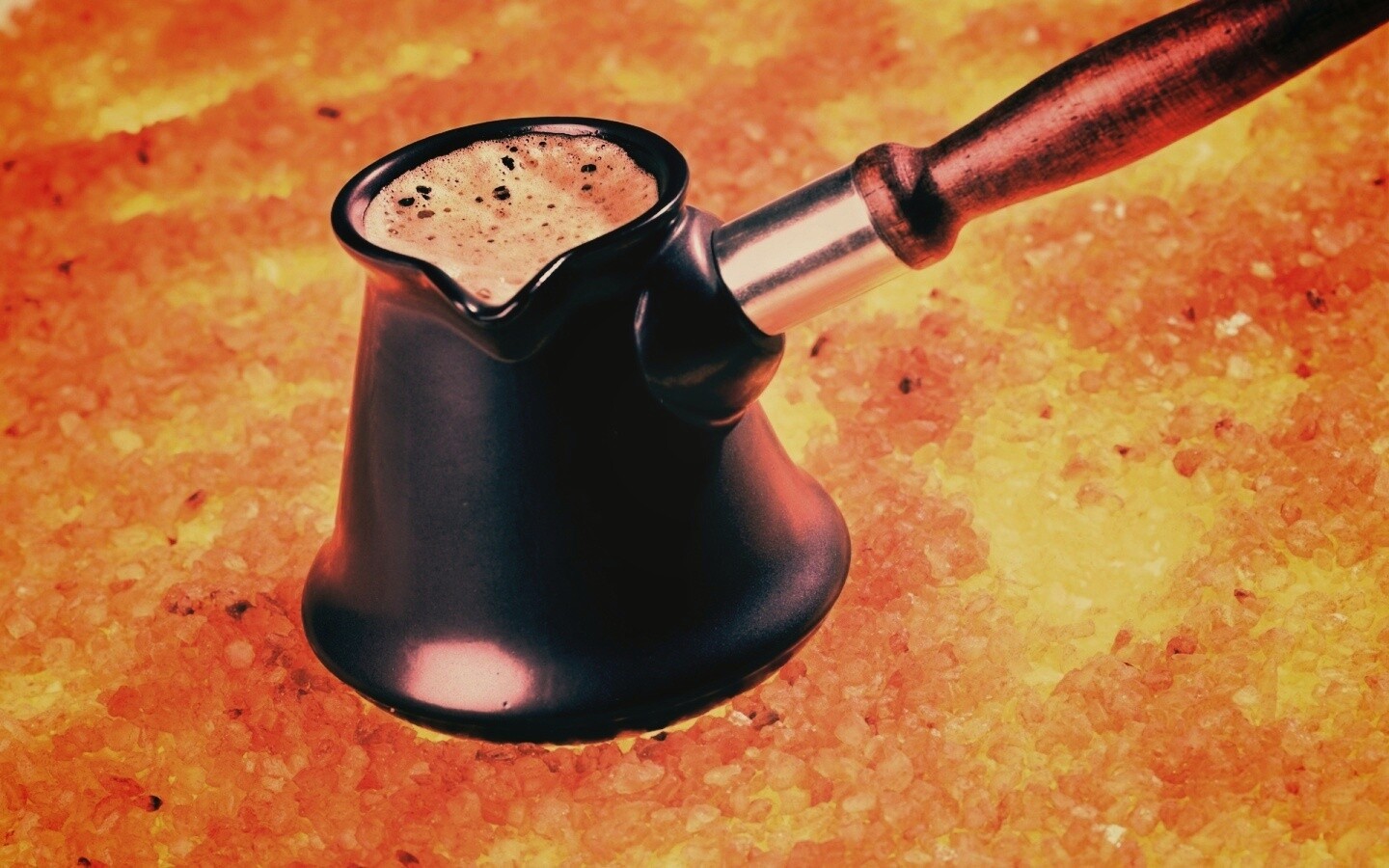 Кофе на углях обои
