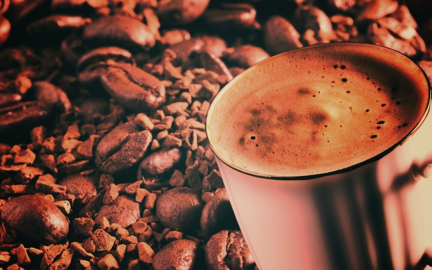 Кружка заварного кофе обои