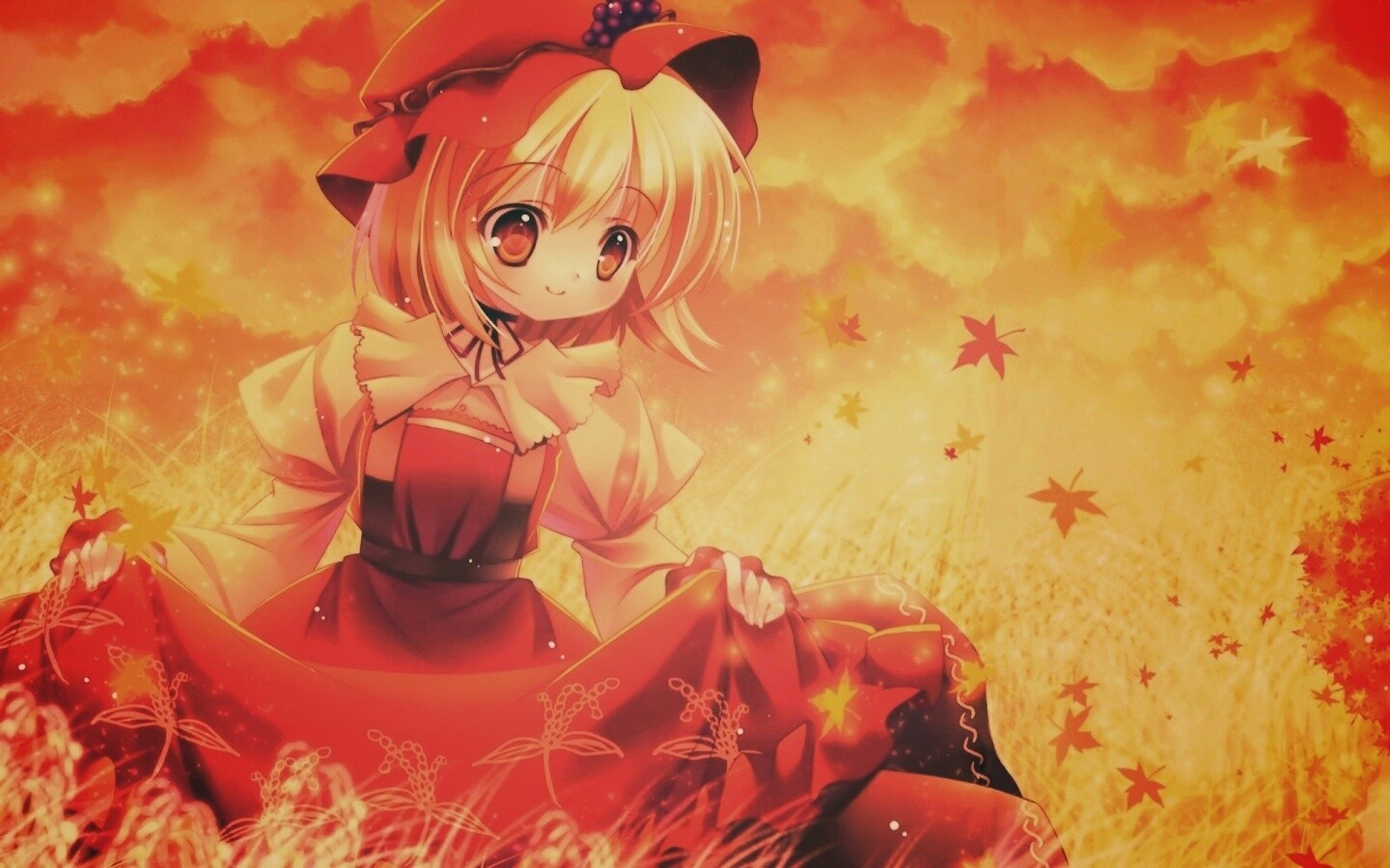 Девочка в поле обои