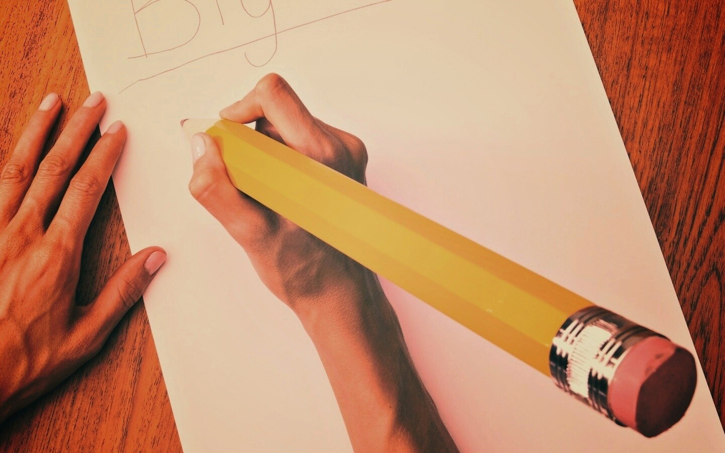 Бльшой карандаш, большие мысли обои