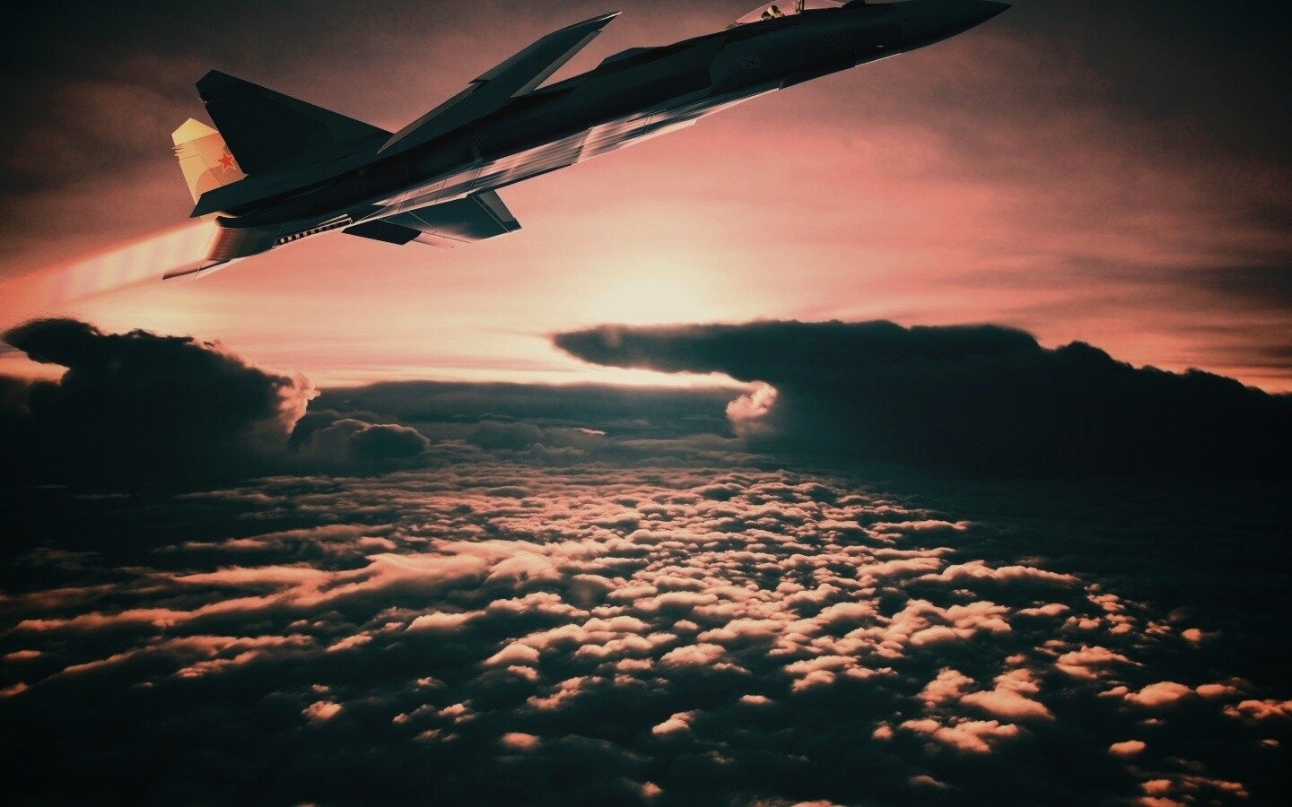 Истребители в небе обои