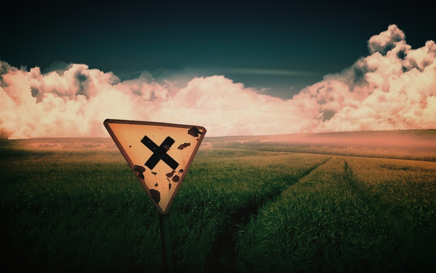 Знак с крестом обои