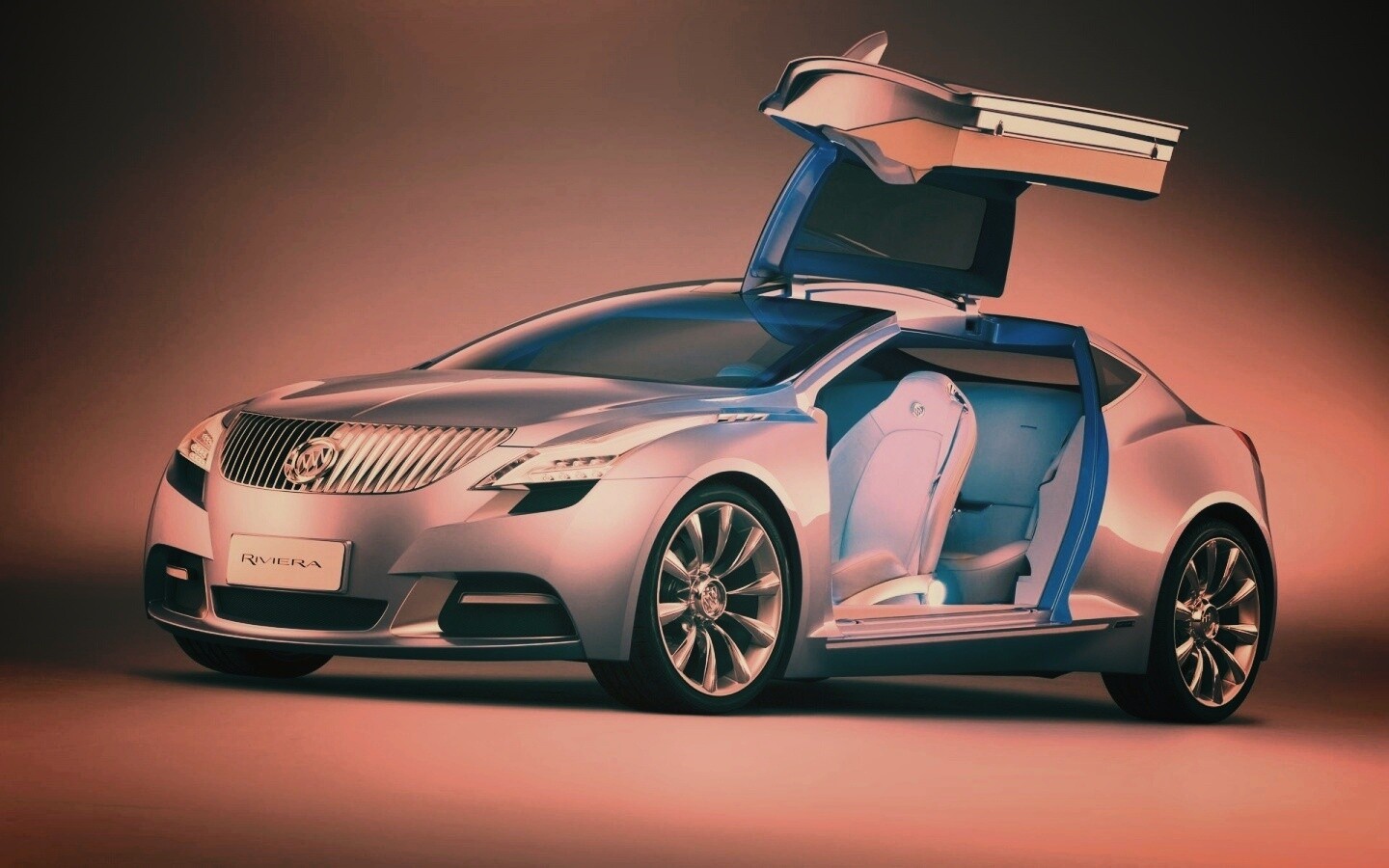 Buick Riviera с распахнутой дверцей обои