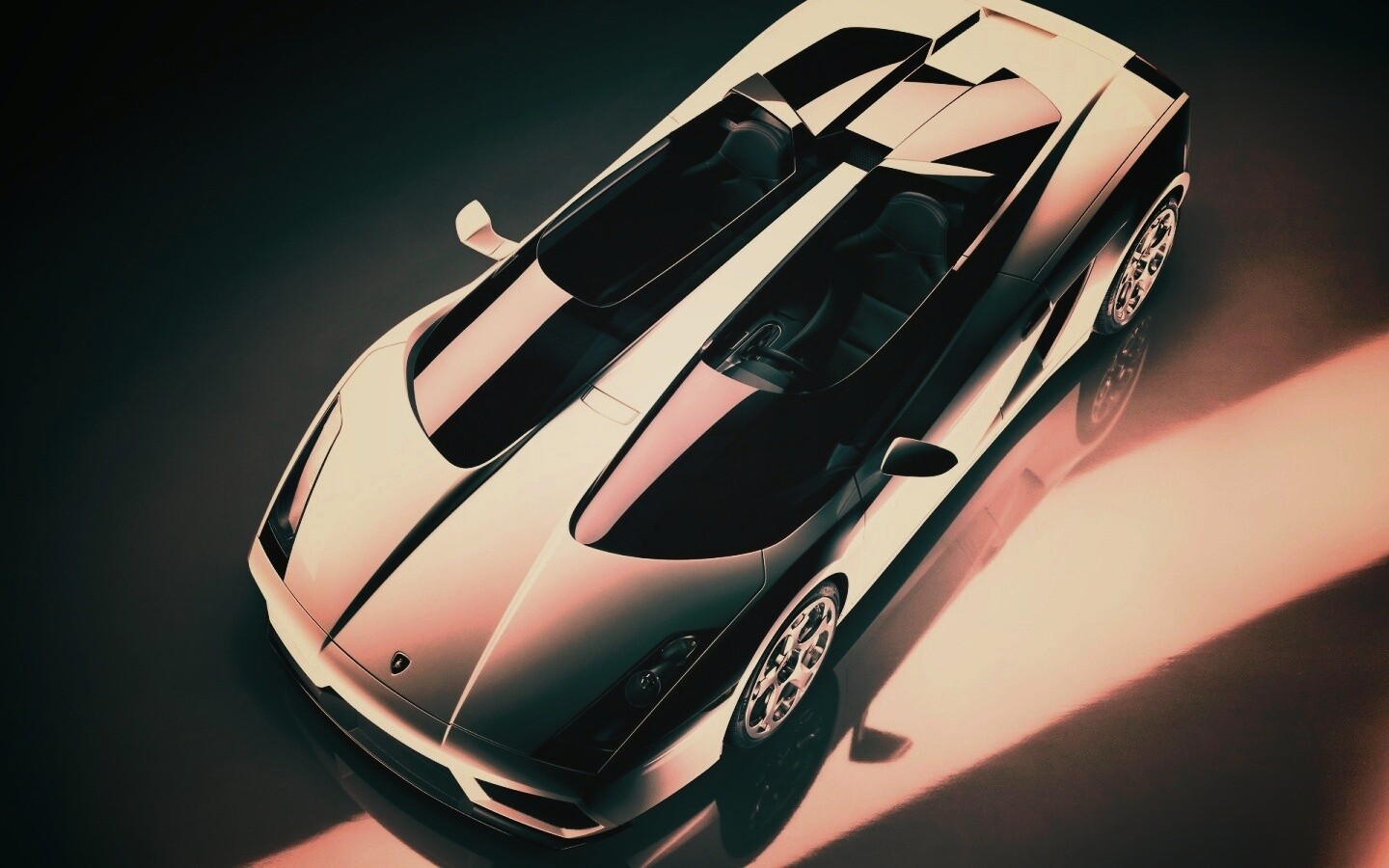 Светло-серый Lamborghini обои