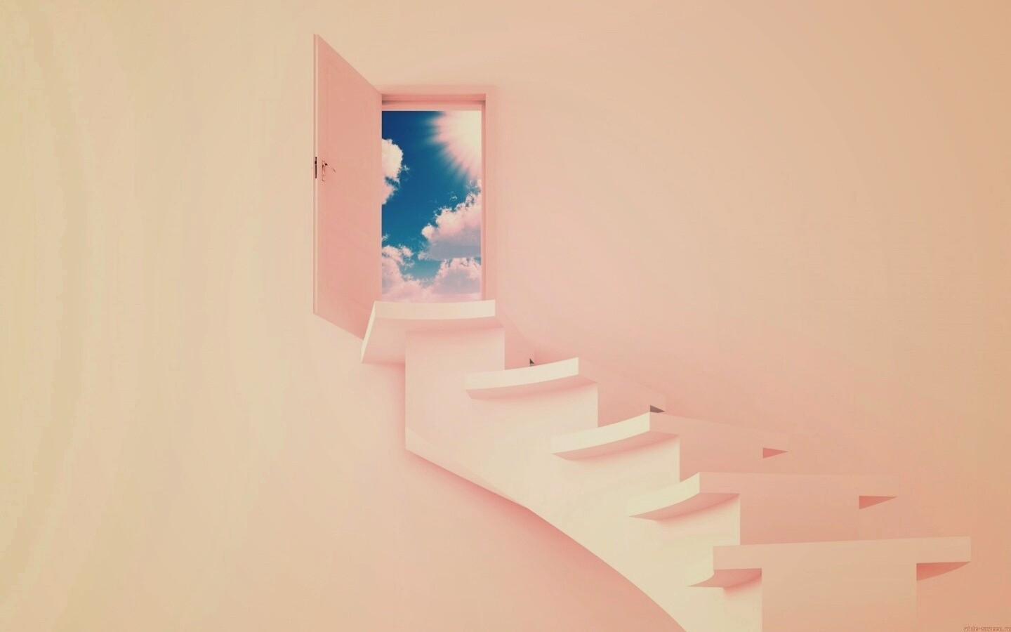Лестница в небо обои