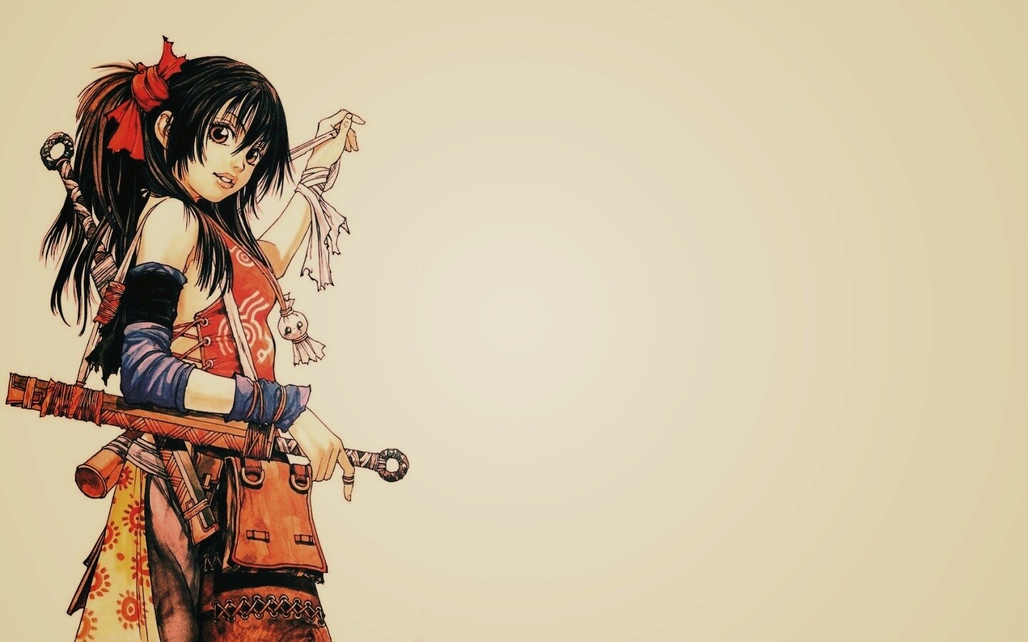 Девушка с мечом из Dangu обои