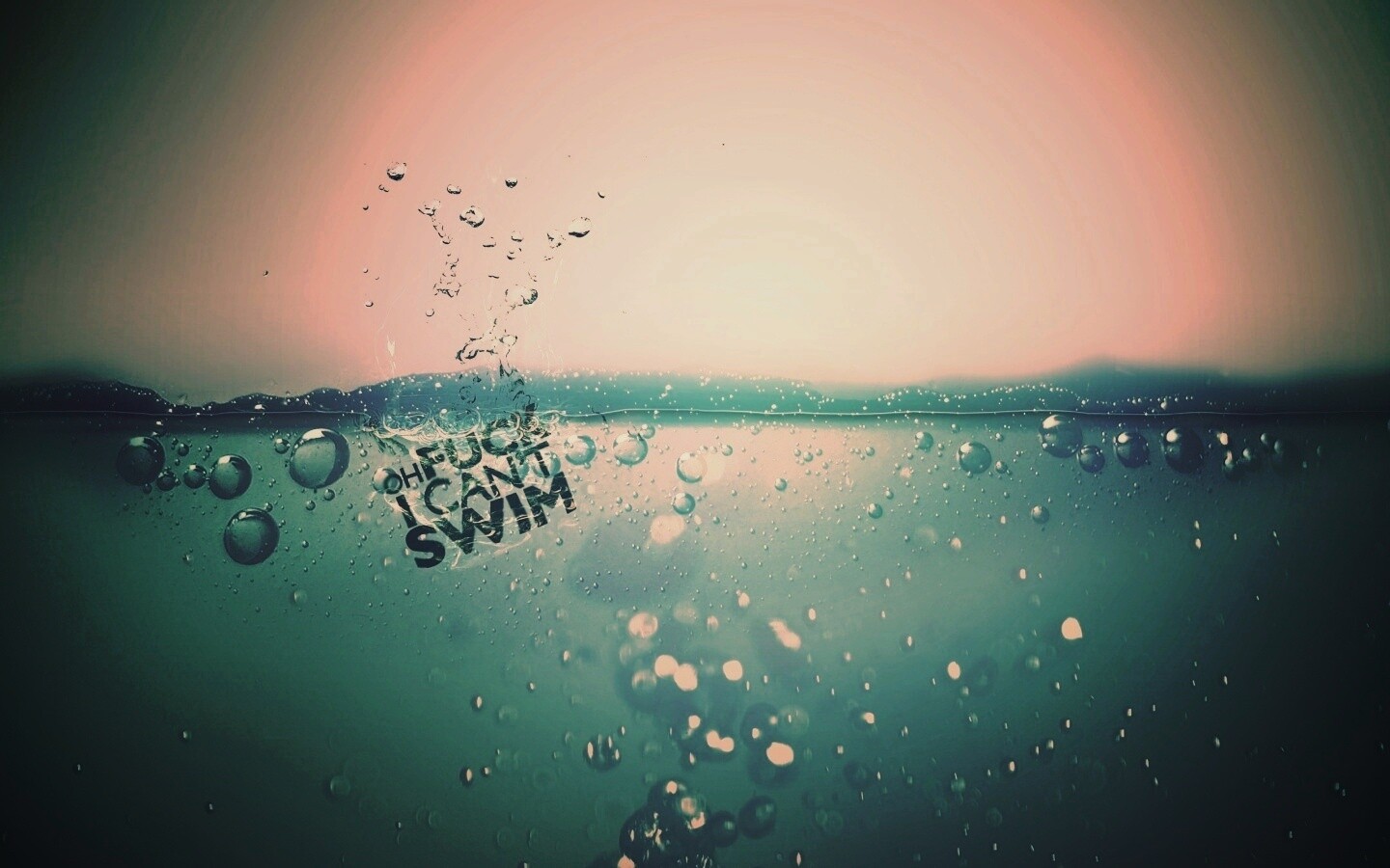 Oh fuck i cant swim обои