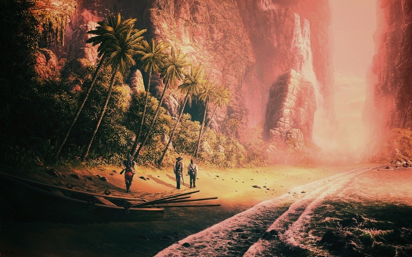 Люди на необитаемом острове обои