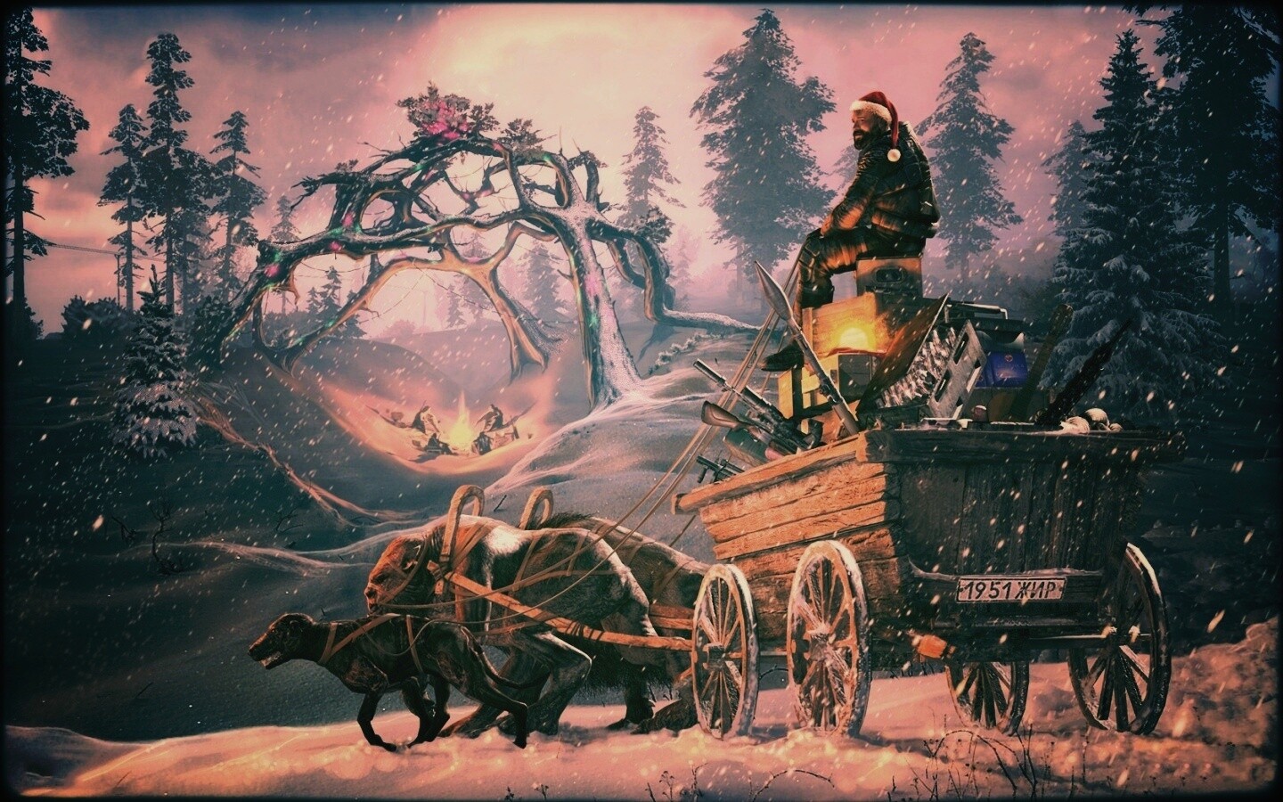 Новогодний Сталкер обои